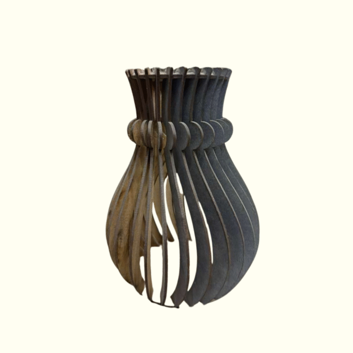 1 Modern Wooden Wave Vase